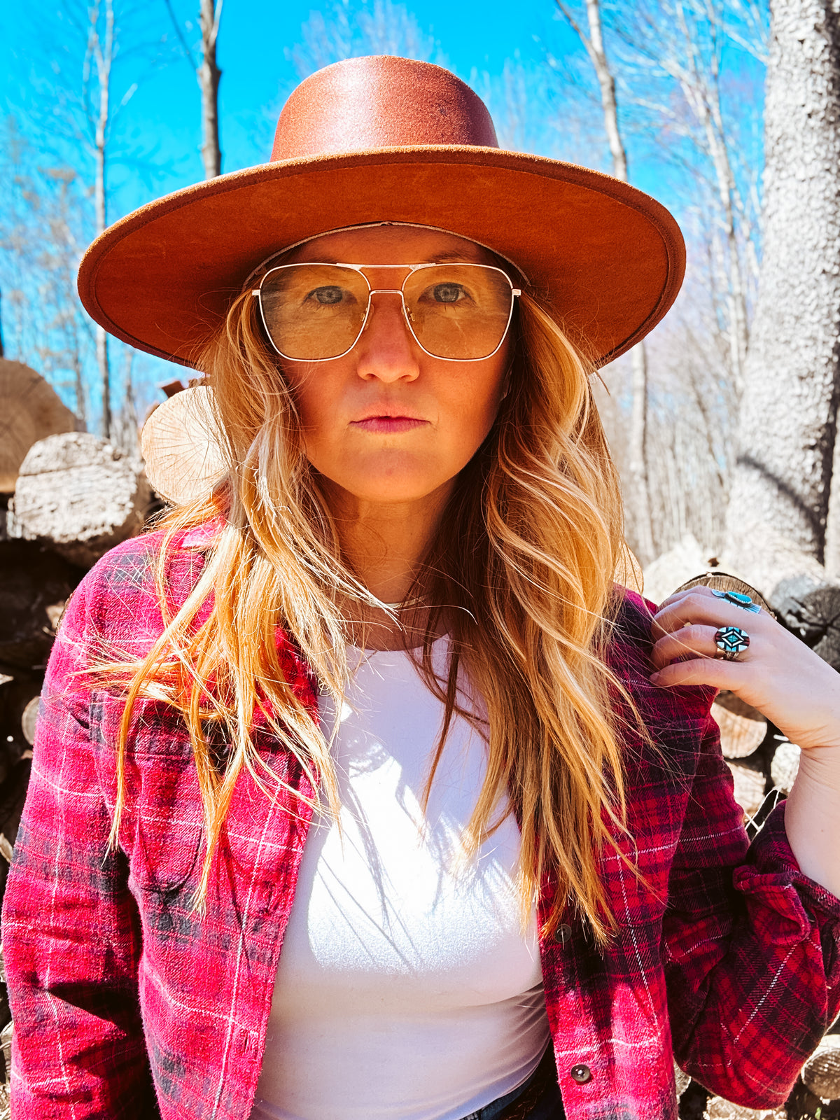 The Gritty Pink Cowgirl Flannel
