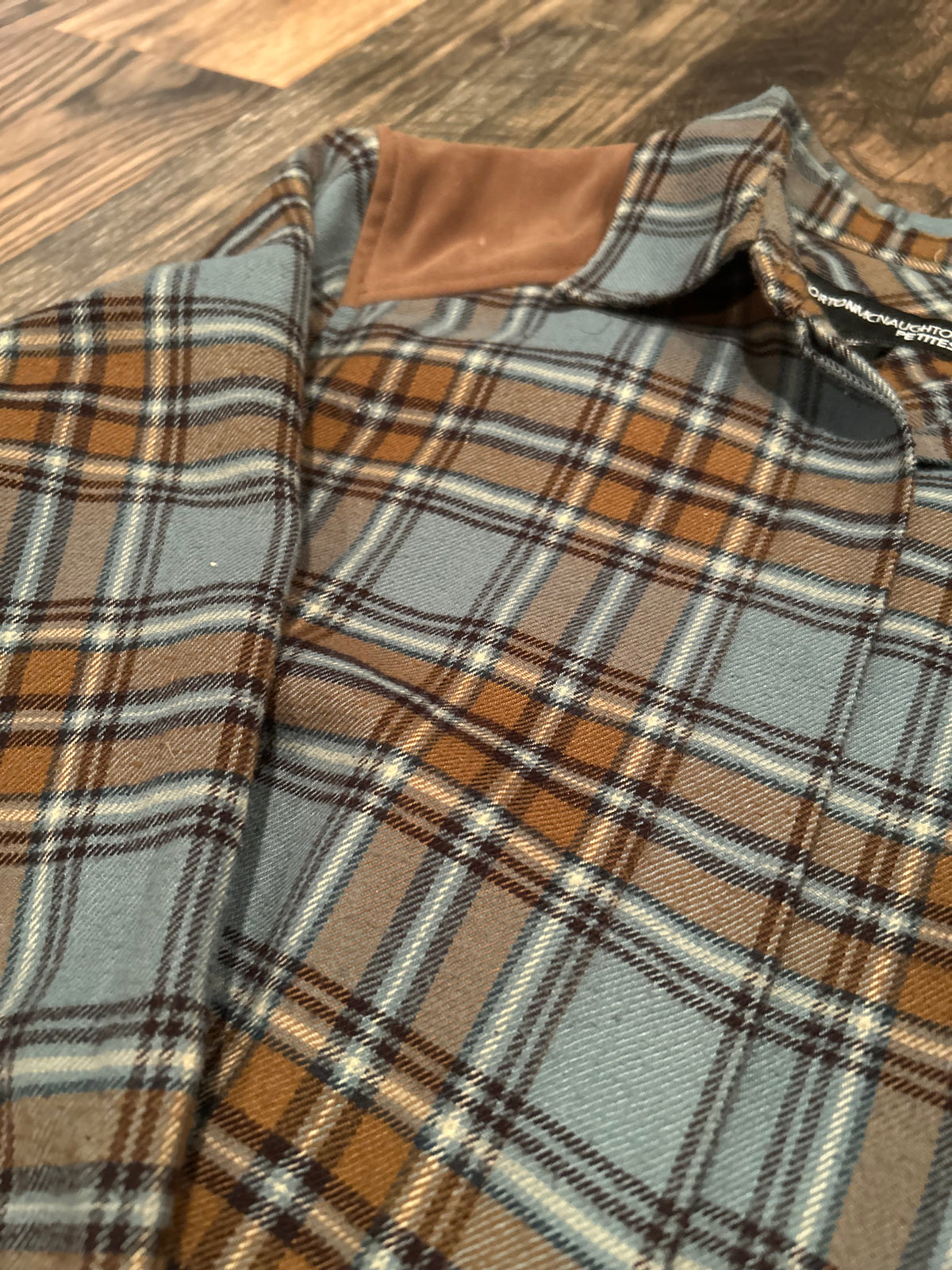 Teal Saddle Study Flannel