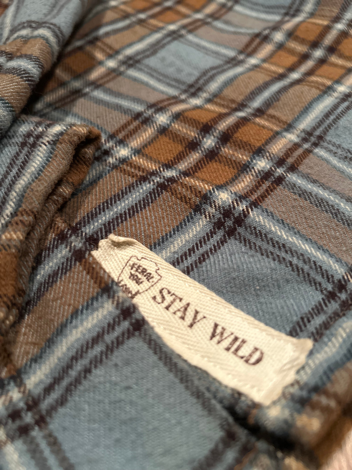 Teal Saddle Study Flannel